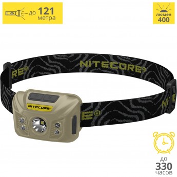 Налобный фонарь NITECORE NU30 DESSERT TAN CREE XP-G2 S3 15847
